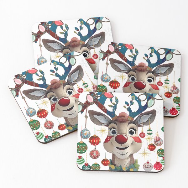 Item preview, Festive Reindeer Cartoon Design designed and sold by AKANKEDESIGN.