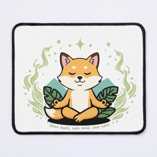 Item preview, meditating fox designed and sold by neko-dekopon.