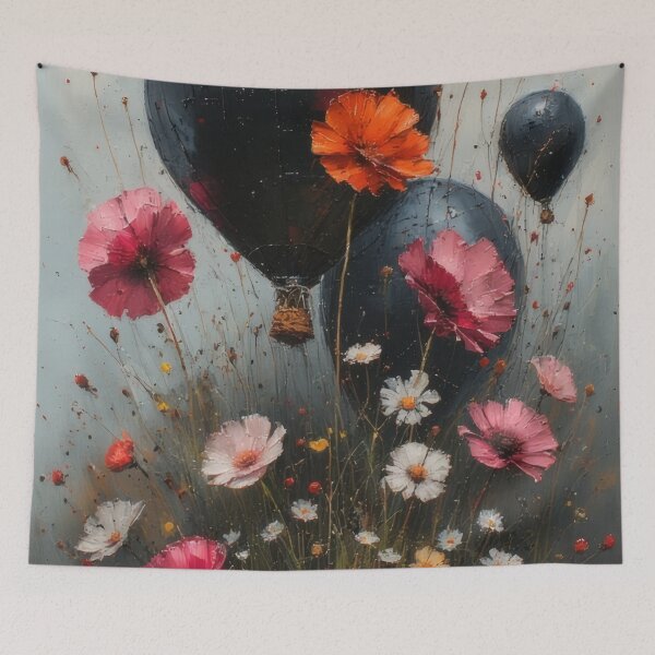 Item preview, Flowers and planets in cosmic harmony designed and sold by Mianku | Für das Leben.