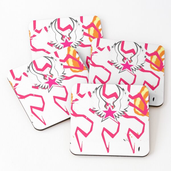 Item preview, "Flaming Winged Star Gaming Logo – Neon Pink Esports Emblem" designed and sold by Artaprintly.