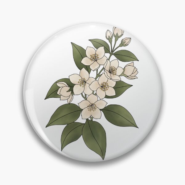 Item preview, White Jasmine Flower | Delicate Botanical Spring Bloom designed and sold by FloriahStudio.