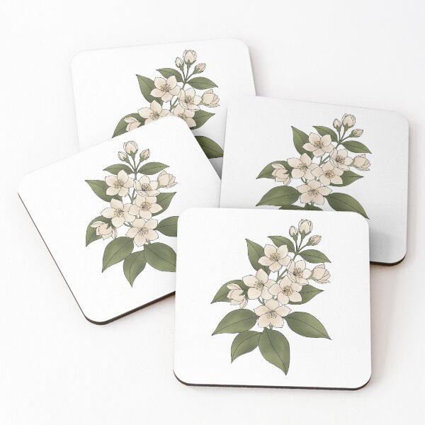 Item preview, White Jasmine Flower | Delicate Botanical Spring Bloom designed and sold by FloriahStudio.