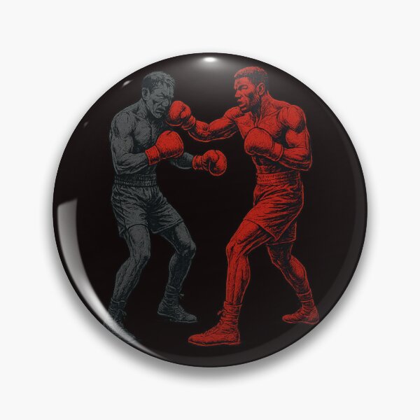 Item preview, Two-Tone Boxing Fighters – Red and Graphite Illustration designed and sold by Tadeusz1.