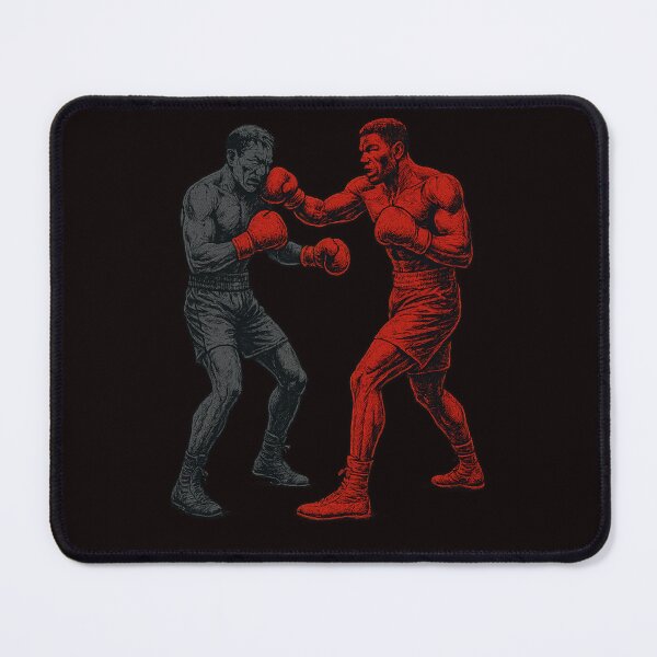 Item preview, Two-Tone Boxing Fighters – Red and Graphite Illustration designed and sold by Tadeusz1.