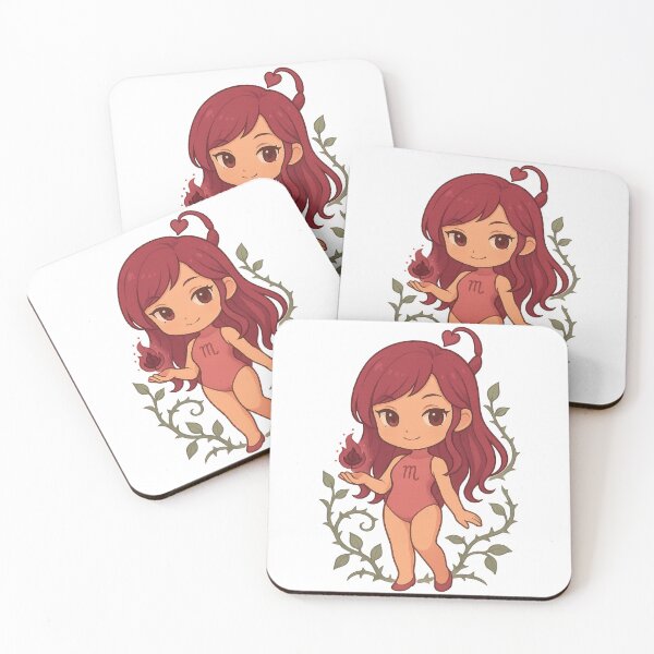 Item preview, Scorpio Chibi Girl | Cute Zodiac Art | Cute Scorpio Astrology Girl | Astrology Art designed and sold by HerDreamCodes.