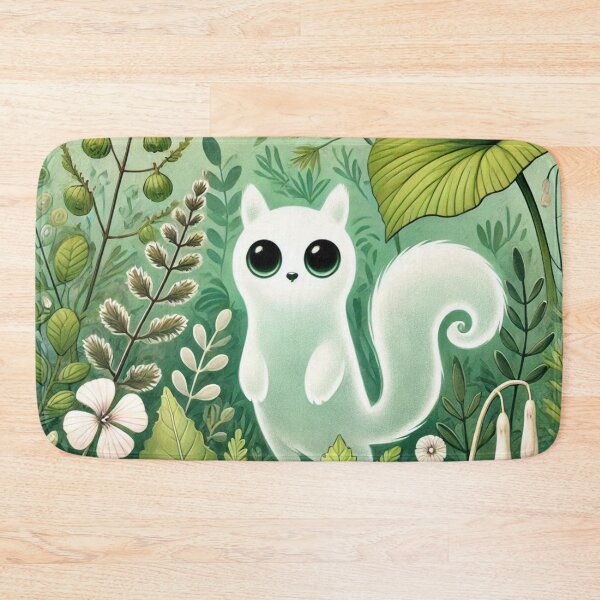 Item preview, Kawaii Ghost Squirrel Enchanted Forest Spirit designed and sold by BigBlueArt.