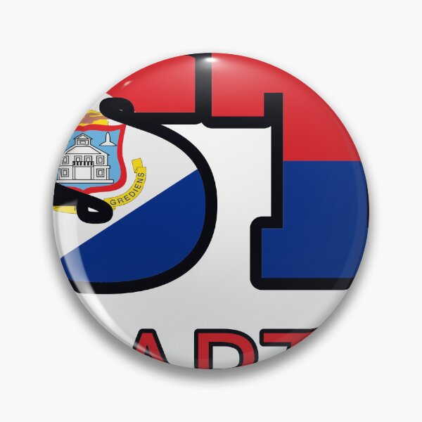 Item preview, St Martin Flag Letters And Hearts designed and sold by TheIconSmith.