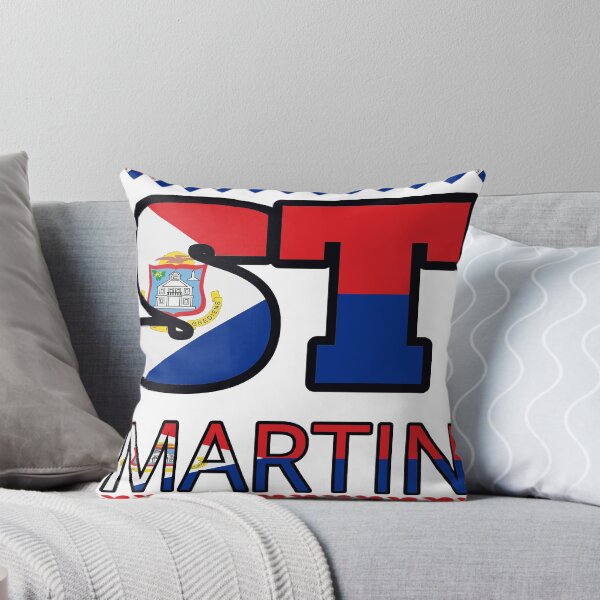 Item preview, St Martin Flag Letters And Hearts designed and sold by TheIconSmith.