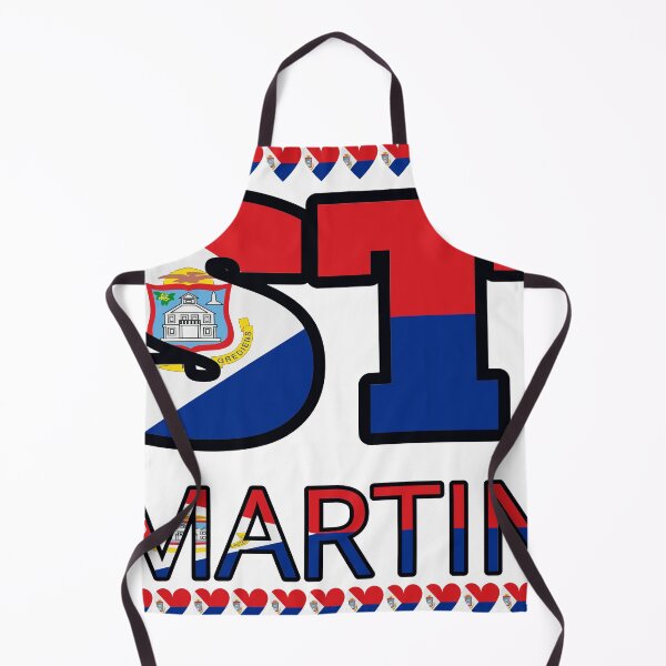 Item preview, St Martin Flag Letters And Hearts designed and sold by TheIconSmith.