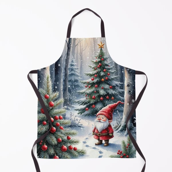 Item preview, Cute Christmas Gnome in Enchanted Winter Forest designed and sold by AmetistLight.