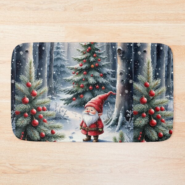 Item preview, Cute Christmas Gnome in Enchanted Winter Forest designed and sold by AmetistLight.