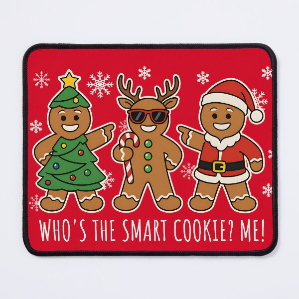 Item preview, Who's The Smart Cookie? Funny Christmas Gingerbread designed and sold by Imaginationbeyond.