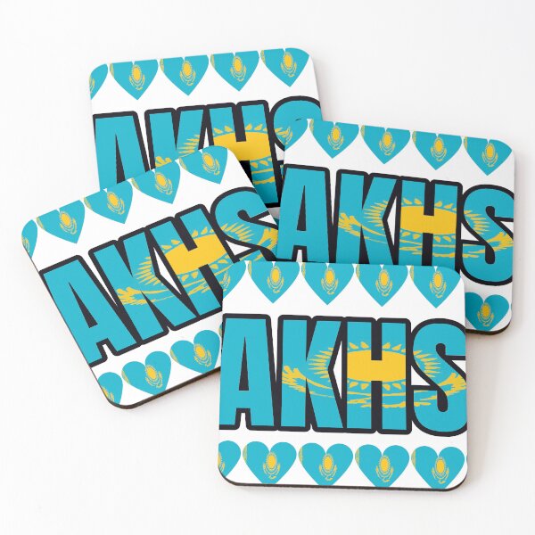 Item preview, Kazakhstan Flag Letters And Hearts designed and sold by TheIconSmith.