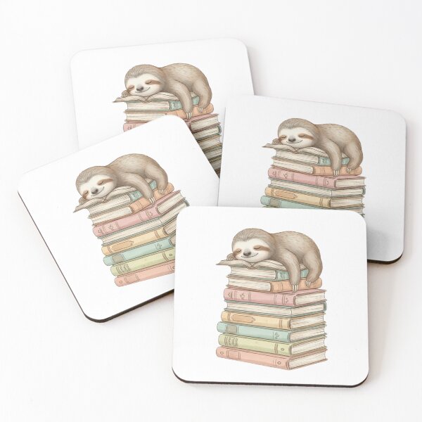 Item preview, Sloth is sleeping book books catnap cute kawaii cat kitten cats kitty designed and sold by CheeseBlueprint.