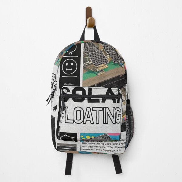 Item preview, Solarpunk: FLOATING HARBOR with Solar Panels designed and sold by Raw-Ink.
