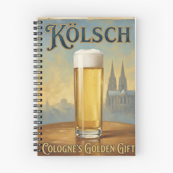 Item preview, KÖLSCH COLOGNE’S GOLDEN GIFT Vintage 1950s German Stange Poster designed and sold by Cozy-Old-Pub.