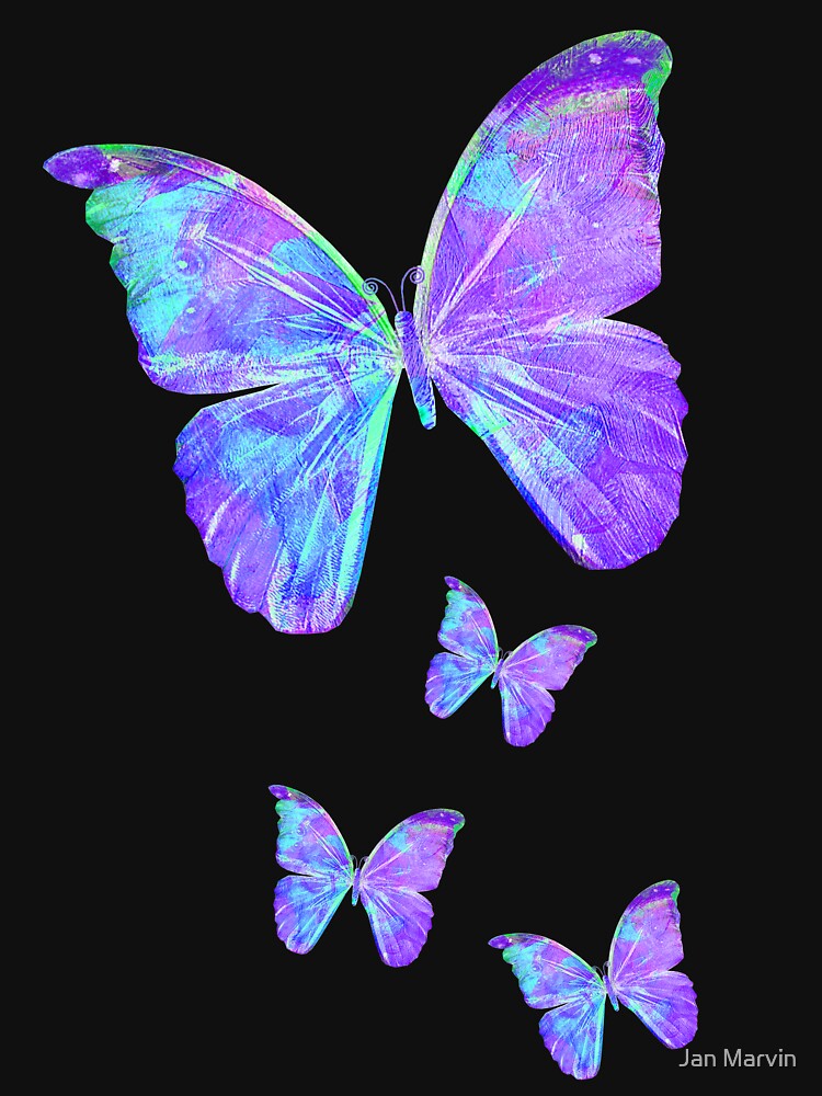 Purple Butterflies by Jan Marvin by janmarvin