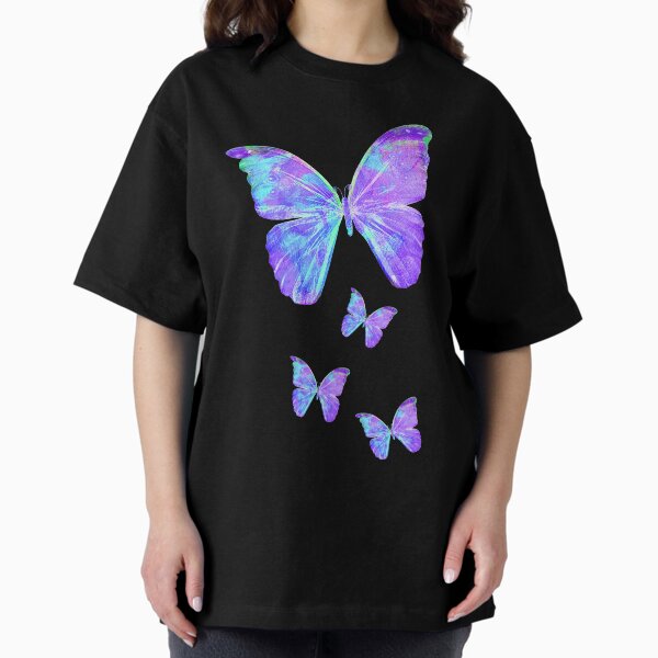 Purple Butterflies by Jan Marvin Oversized T-Shirt