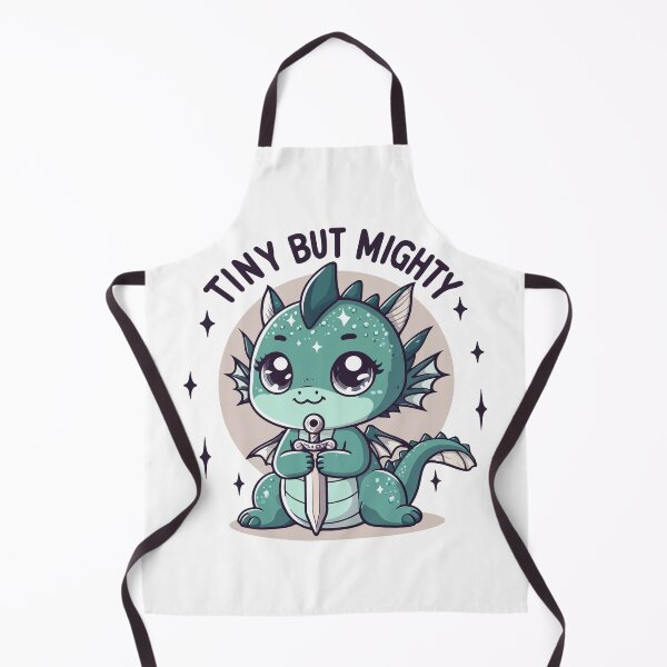 Item preview, Tiny But Mighty Cute Baby Dragon – Kawaii Mint Dragon with Sword T-Shirt Design designed and sold by Design-Pro-21.