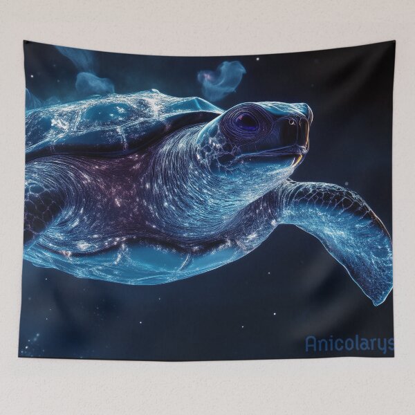 Item preview, AETHER: THE ILLUSION OF THE TIDES (Leatherback Turtle) - Bestiary of Echoes #11  designed and sold by Anicolarys | Le Bestiaire des Échos.