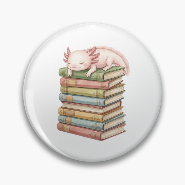 Item preview, Axolotl is sleeping book books catnap cute kawaii cat kitten cats kitty designed and sold by CheeseBlueprint.