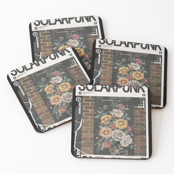 Item preview, Solarpunk: SAURA Floral Painting on Brick designed and sold by Raw-Ink.
