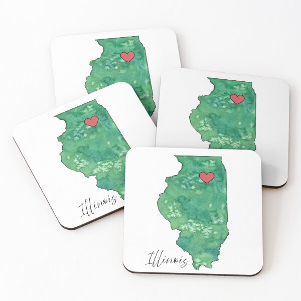 Item preview, I Heart Illinois designed and sold by Nugget Studio Arts.