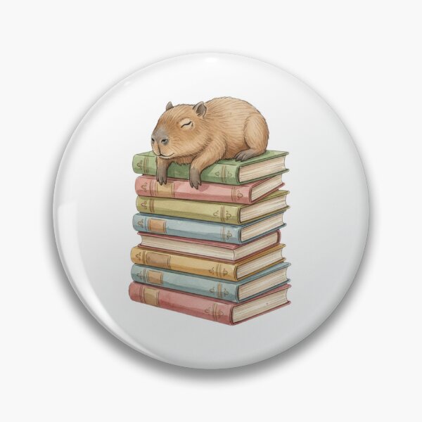 Item preview, Capybara is sleeping book books catnap cute kawaii cat kitten cats kitty designed and sold by CheeseBlueprint.