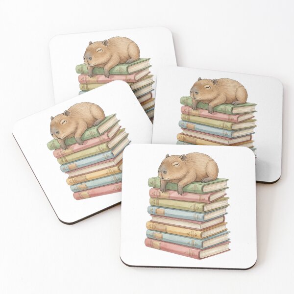 Item preview, Capybara is sleeping book books catnap cute kawaii cat kitten cats kitty designed and sold by CheeseBlueprint.