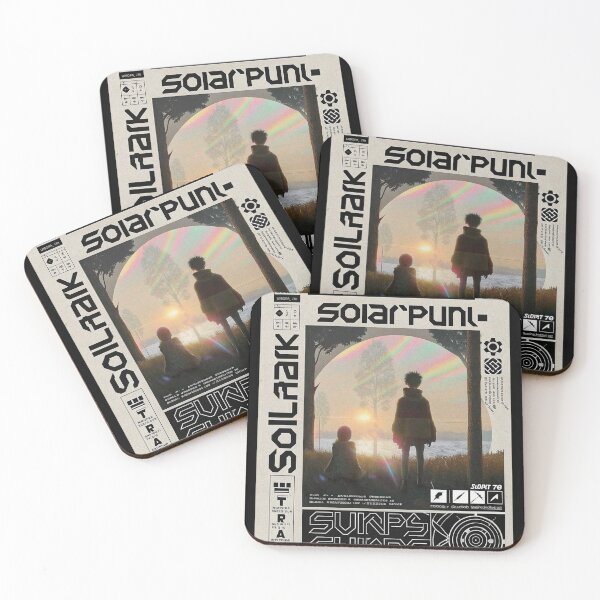 Item preview, Solarpunk: Figures Observing Natural Phenomenon designed and sold by Raw-Ink.