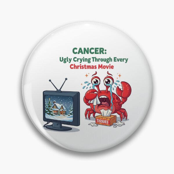 Item preview, Cancer Crying Christmas Movies | Funny Zodiac Meme | June July Birthday Gift designed and sold by MGIT Creations.