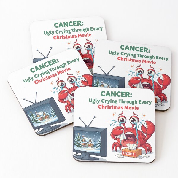 Item preview, Cancer Crying Christmas Movies | Funny Zodiac Meme | June July Birthday Gift designed and sold by MGIT Creations.
