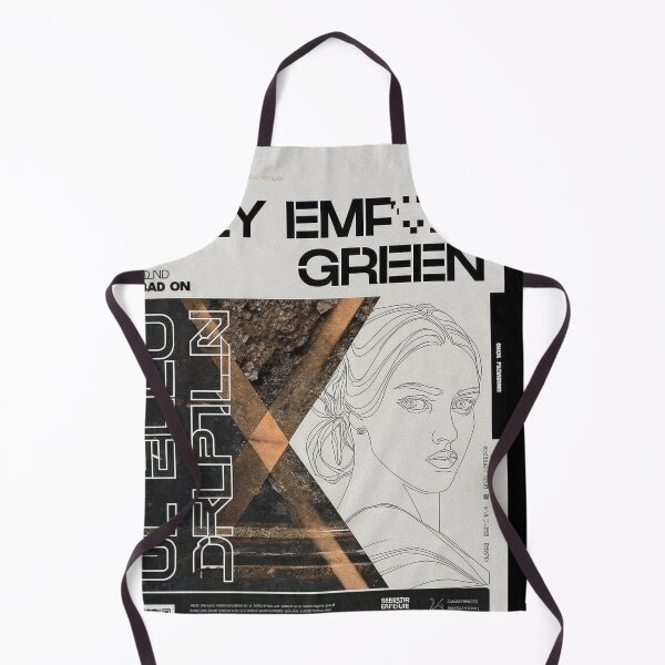 Item preview, ONLY EMPLT GREEN: Minimalist Solarpunk Portrait designed and sold by Raw-Ink.