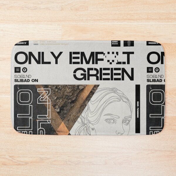 Item preview, ONLY EMPLT GREEN: Minimalist Solarpunk Portrait designed and sold by Raw-Ink.