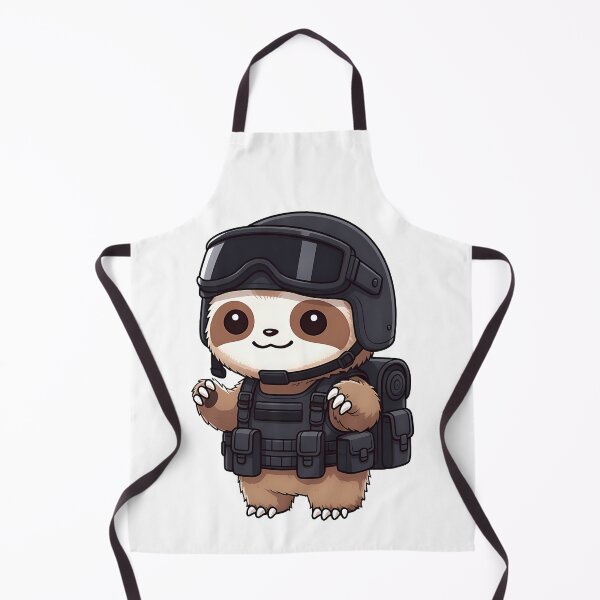 Item preview, Cute Tactical Sloth Operator Cartoon designed and sold by k3rstman1.