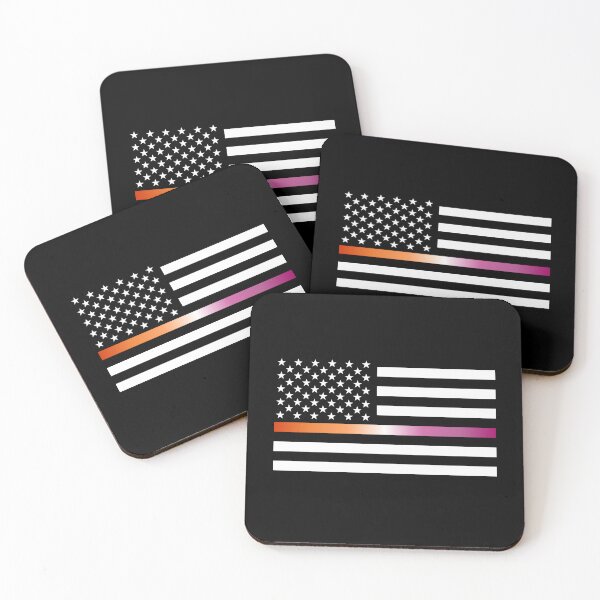 Item preview, Thin Gay Line - Lesbian Pride Flag Edition designed and sold by KORRASAMIQUEENS.