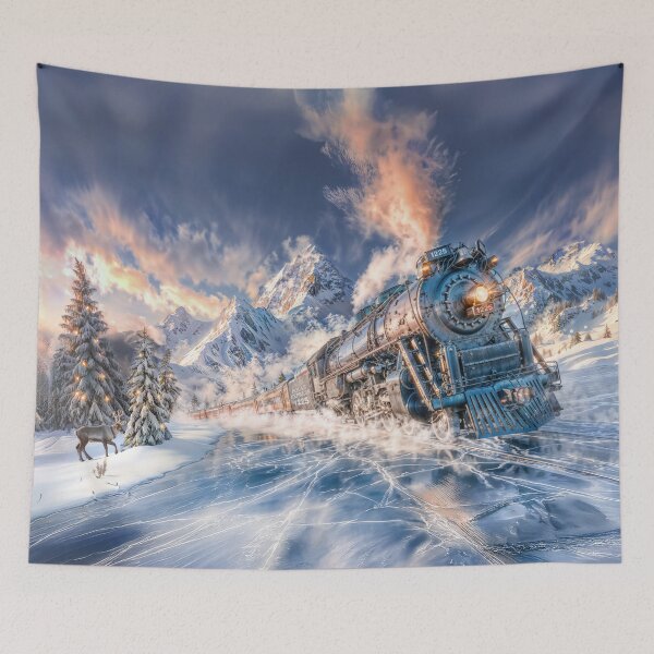 Item preview,  Polar Express: Beyond Glacier Gulch on Ice Lake designed and sold by AngelottiCR.