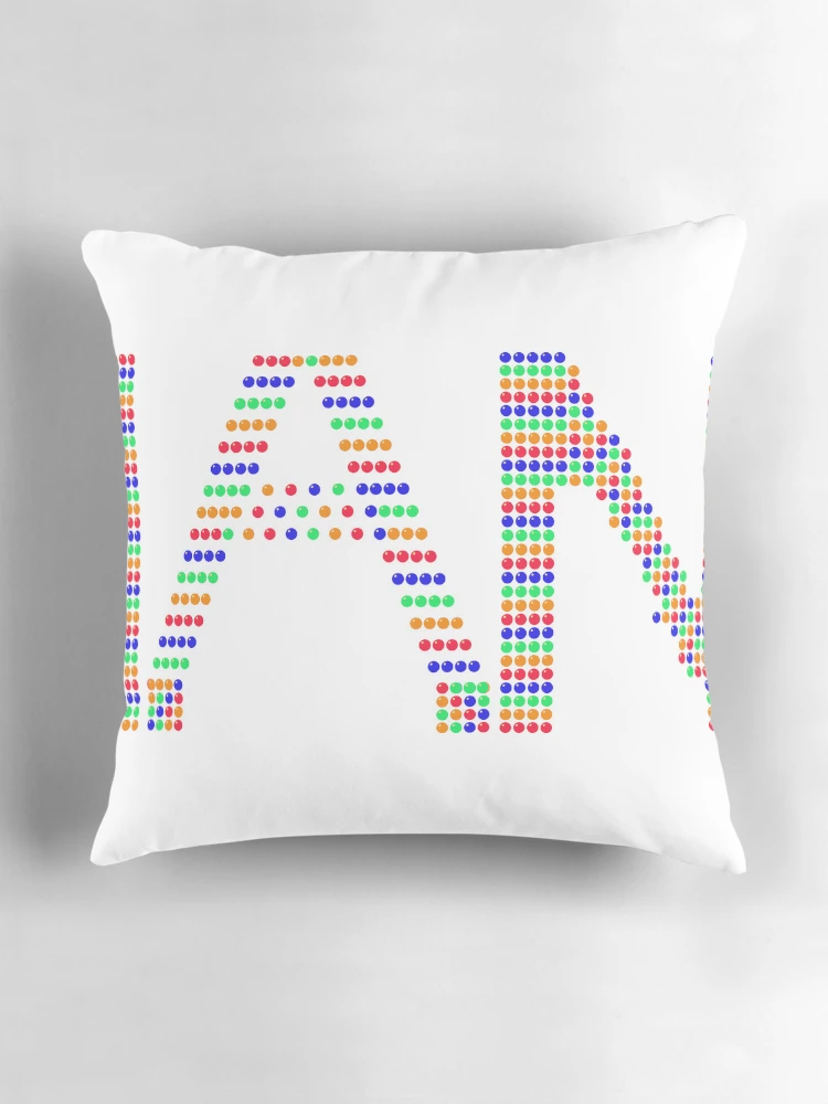 Thumbnail 3 of 4, Pillow, Multicolor Rhinestone Rwanda designed and sold by TheIconSmith.