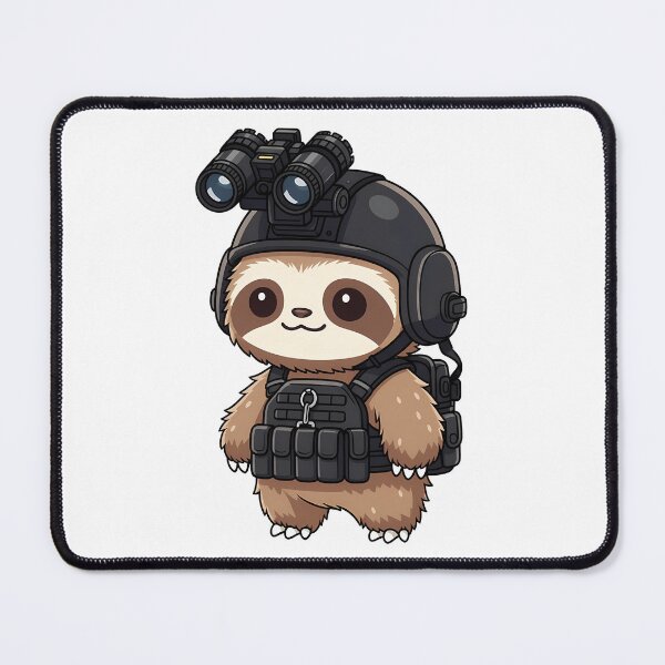Item preview, Cute Tactical Sloth Night Vision Operator designed and sold by k3rstman1.