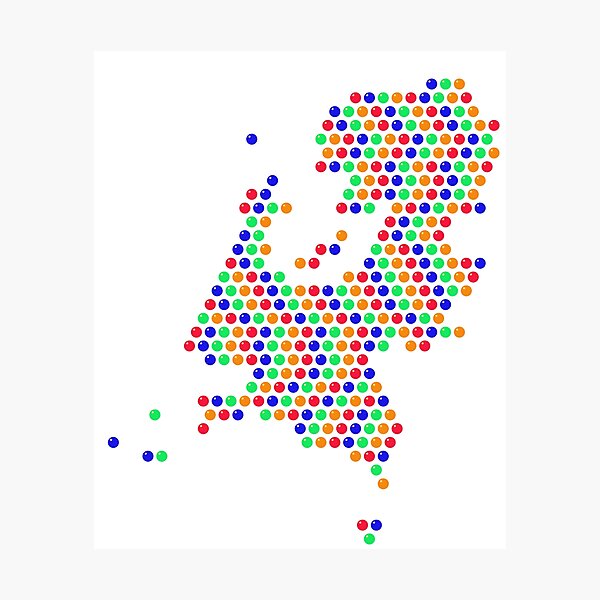 Item preview, Multicolored Rhinestone Netherlands designed and sold by TheIconSmith.