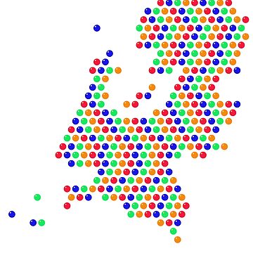Artwork thumbnail, Multicolored Rhinestone Netherlands by TheIconSmith