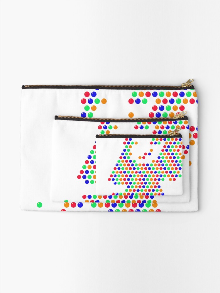 Thumbnail 2 of 4, Zipper Pouch, Multicolored Rhinestone Netherlands designed and sold by TheIconSmith.