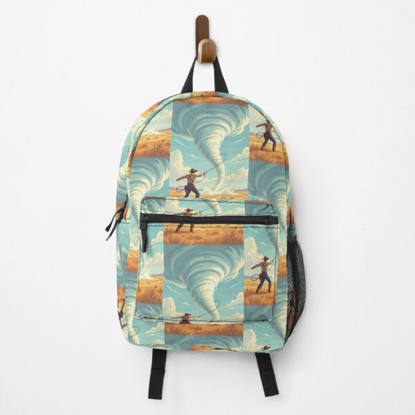 Item preview, "Cowboy vs Tornado – The Wild West Whirlwind Showdown" designed and sold by TheWonkyEaselCo.