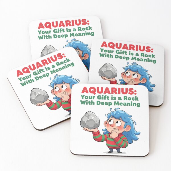 Item preview, Aquarius Deep Meaning Gift | Funny Zodiac Meme | January February Birthday Gift designed and sold by MGIT Creations.