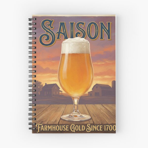 Item preview, SAISON FARMHOUSE GOLD SINCE 1700 Vintage 1950s Belgian Beer Poster designed and sold by Cozy-Old-Pub.
