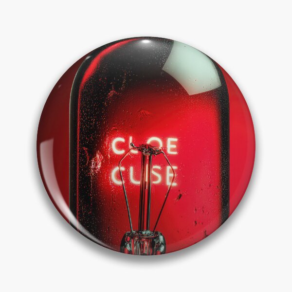 Item preview, Neon “CLOSE” Sign Inside Light Bulb – Modern Red Glow Aesthetic designed and sold by Grafititee.