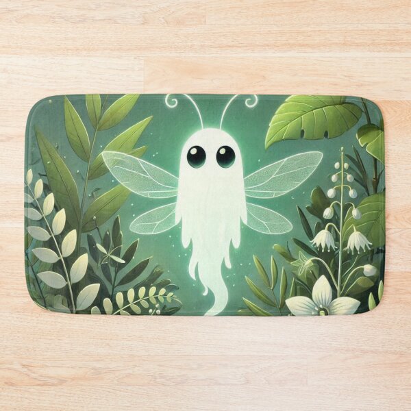Aperçu de l'œuvre Fantôme Kawaii Luciole Esprit de la Forêt Enchantée créée et vendue par BigBlueArt.
