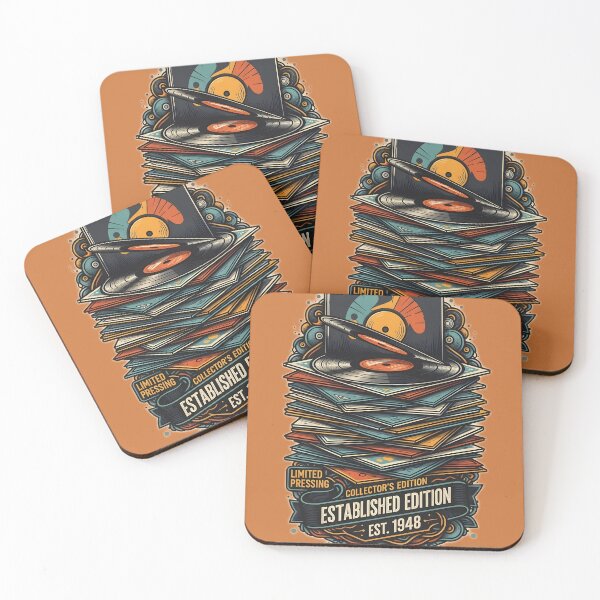 Item preview, Established Edition Vintage Vinyl Record Stack Art designed and sold by RBCTk.