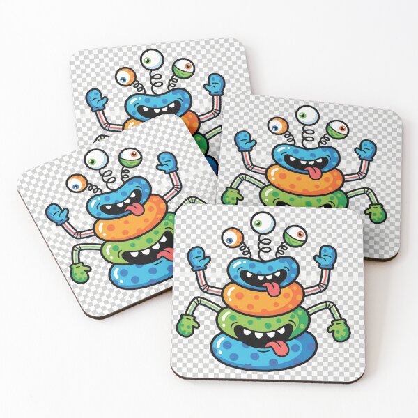 Item preview, Cute Colorful Monster – Funny Kids Cartoon Sticker Illustration designed and sold by Yasmeen1786.