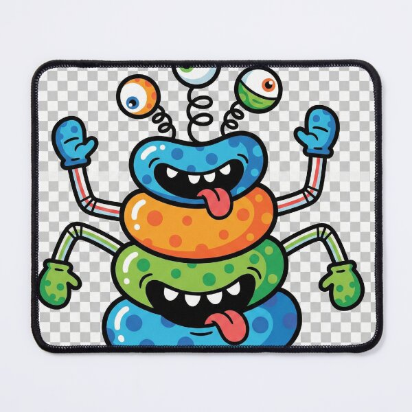 Item preview, Cute Colorful Monster – Funny Kids Cartoon Sticker Illustration designed and sold by Yasmeen1786.